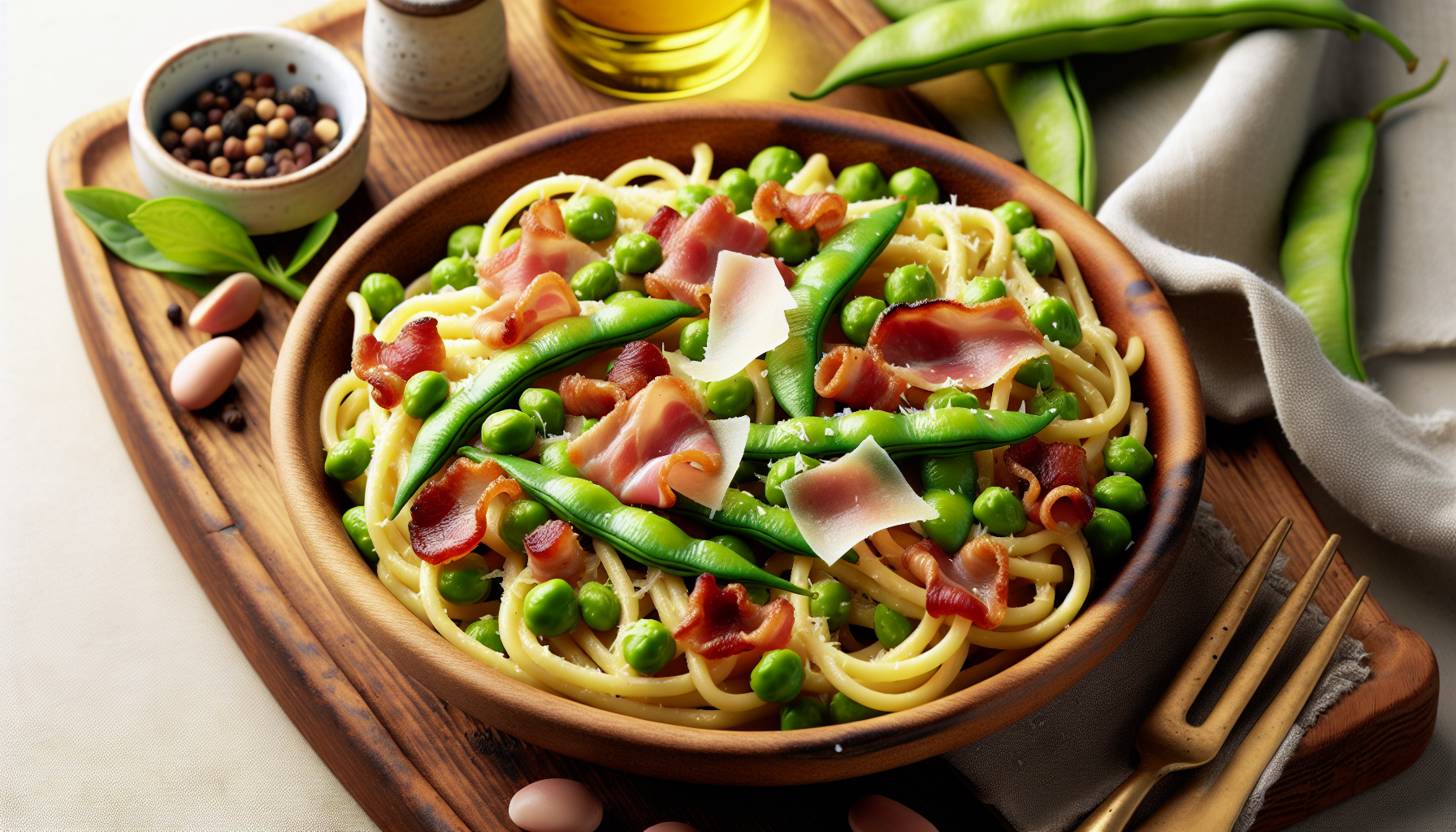 pasta fave pancetta